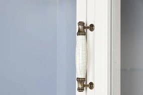 Vitrina, bleu, din lemn de paulownia, Charme