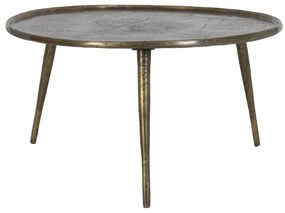 Măsuță de cafea în culoarea bronz rotundă din metal ø 67,5 cm Babina – Light &amp; Living