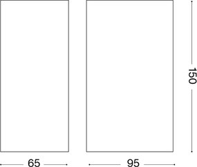 Ideal Lux - Aplică de exterior UP 2xG9/15W/230V IP44 maro
