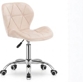 Scaun de birou AVOLA VELVET roz prafuit