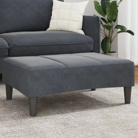 vidaXL Taburet, gri închis, 77x55x31 cm, catifea
