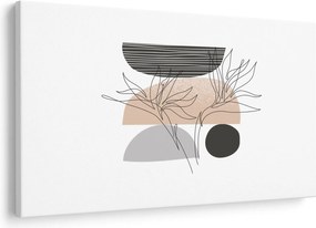 Tablou - Linie de artă flori N⁰2 (90x60 cm)