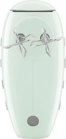 Mixer manual SMEG 50's Style HMF01PGEU, 250 W, 9 viteze, Functie Turbo, Afisaj LED, Timer, Accesorii, Verde