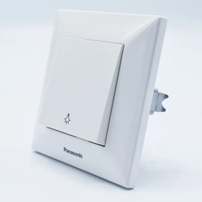 Intrerupator cu revenire Arkedia Panasonic, ST, alb