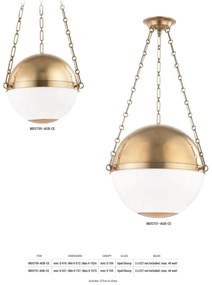 Pendul LUX, design clasic, SPHERE NO. 2 small