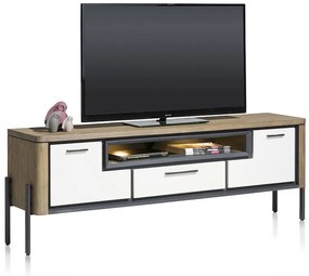 Comoda Tv Shirley stejar/alb 170/40/60 cm