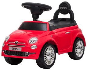 Bicicletă fără pedale Fiat 500 roșu