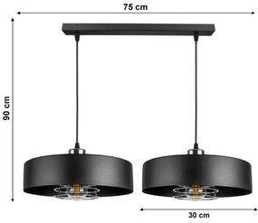 Lustră pe cablu VEST 2xE27/60W/230V