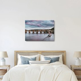 Tablou pe sticlă cu Vltava (70x50 cm)