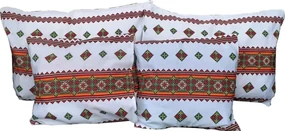 Set 4 perne decorative Casa Gino®, 2 perne 70X50, 2 perne 40X40, pentru living, bucatarie si dormitor, bumbac 100%, Motive traditionale Clasic