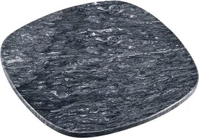 Tava de servire Kesper 38410, 25x25 cm, Patrata, Marmura naturala, Gri