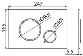 Set rezervor WC cu cadru incastrat Alcadrain AM101 1120 si clapeta M770 alb plus vas WC Fluminia Paris cu capac softclose