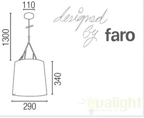 Pendul design modern diam. 29cm Tree 29865