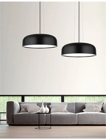 Lustra design modern Ã˜48cm Perleto neagra NVL-526803