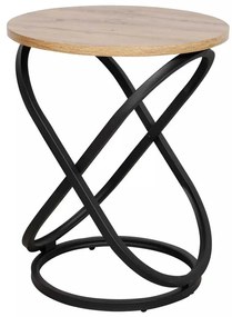 Măsuță de cafea Eos IV, stejar artisan / negru
