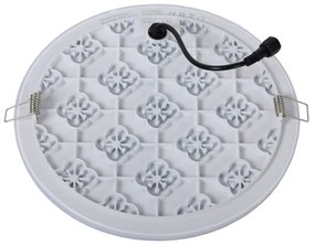 Plafonieră LED încastrată dimabilă 2 în 1 CERES 30W/230V IP44 albă Lucide 28112/30/31