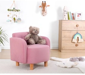 Fotoliu pentru copii roz Volie – Artie