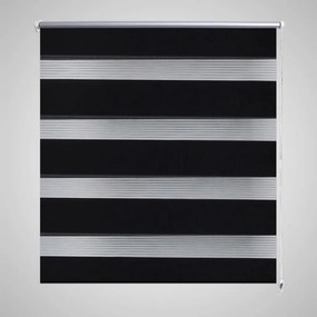Jaluzea tip zebra, 90 x 150 cm, negru Negru, 90 x 150 cm