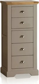 Bufet lemn masiv gri Ives Personalizabilă, 54 × 41 × 117 cm
