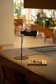 Veioza metal stil retro cu abajur ajustabil MARTINICA neagra