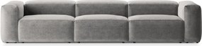 Canapea gri deschis 364 cm Bergamo – Cosmopolitan Design