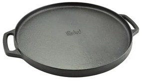 Placa grill BBQ față dublă 45cm rotunda, fonta Perfect Home 12972