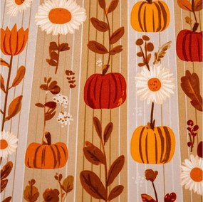 Cearsaf din microfibra PUMPKIN STRIPES colorat 180x200 cm