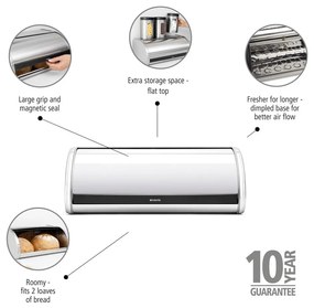 Cutie de pâine din oțel Roll Top – Brabantia
