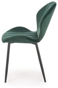 Set 4 scaune K538 velvet verde