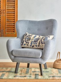 Fotoliu albastru din bumbac, „Beau” – Creative Collection