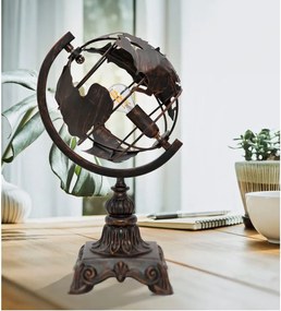 Veioză neagră cu abajur din metal (înălțime 40 cm) World Industry – Mauro Ferretti