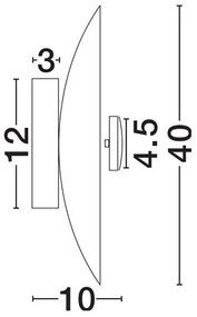 Aplica perete LED design decorativ VELINA 40cm
