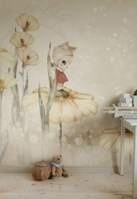 Fototapet, Bloomy Fields of Marion, Warm Yellow, Rebel Walls