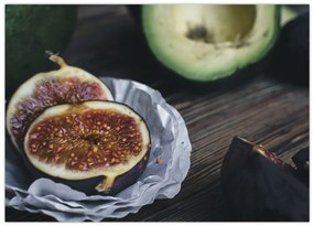 Tablou pe sticlă cu fistic și avocado (70x50 cm)