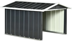 Outsunny Adăpost pentru mașina de tuns iarba robotică, garaj pentru robot, shed din oțel gri | Aosom Romania