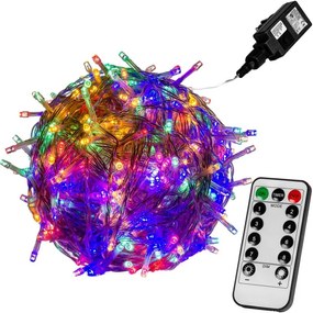 Iluminat LED de Crăciun-10 m, 100 LED-uri colorate+controler