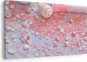 Tablou - Atmosfera de litoral în nuanțe roz (90x60 cm)