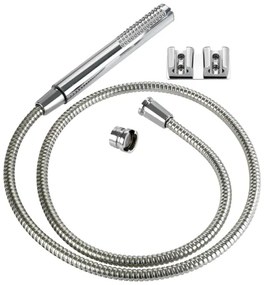 WENKO Duș DUO 81340100, 170 x 2,7 cm, crom lucios/argintiu/gri