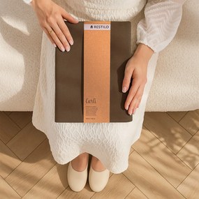 Draperie maro dimout (semi-opacă) 140x250 cm Carli Tie – Restilo