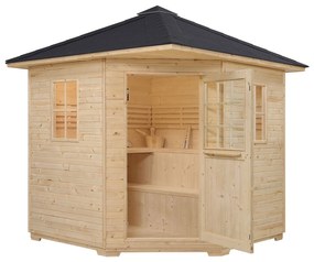 Vonkajšia sauna Eldur s 8 kW ohrievačom & príslušenstvom