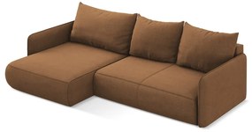 Colțar portocaliu extensibil/cu spațiu de depozitare (cu colț pe partea stângă) Nanea – Makamii