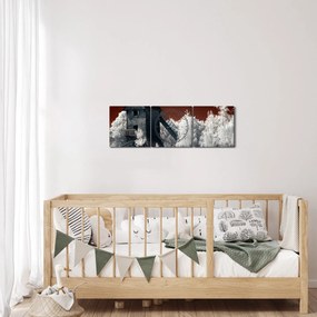Tablou cu moară (cu ceas) (90x30 cm)