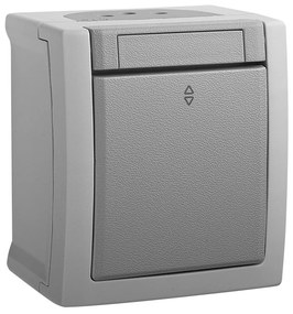 Intrerupator cap-scara IP54 Pacific Panasonic, PT, gri