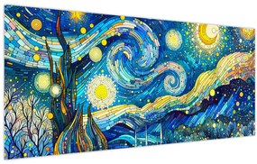 Tablou – Mozaic al nopții înstelate (120x50 cm)