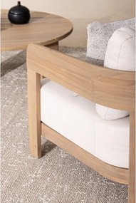 Fotoliu de grădină în culoare naturală din lemn masiv Pablo – Bizzotto