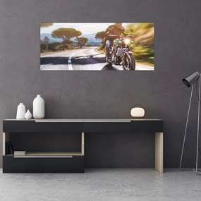 Tablou - Motociclist (120x50 cm)