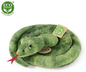 Șarpe de pluș Rappa verde 90 cm ECO-FRIENDLY