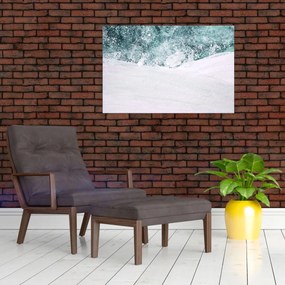 Tablou - Turcoaz abstractizare (90x60 cm)