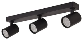 Plafoniera cu 3 spoturi GU10 LED Minimal negru