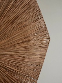Plafoniera eco din rafie Panama octogon L, maro
